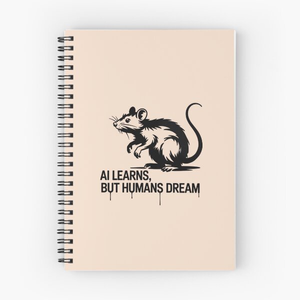 Item preview, Banksy Rat - AI learns, but humans dream designed and sold by 123ks.