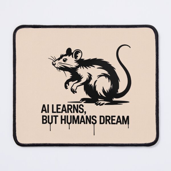 Item preview, Banksy Rat - AI learns, but humans dream designed and sold by 123ks.