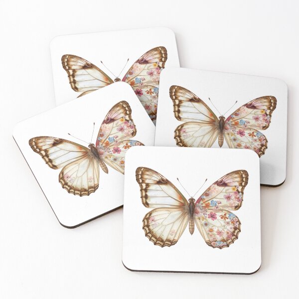 Item preview, Butterfly and flowers  designed and sold by uunaa.
