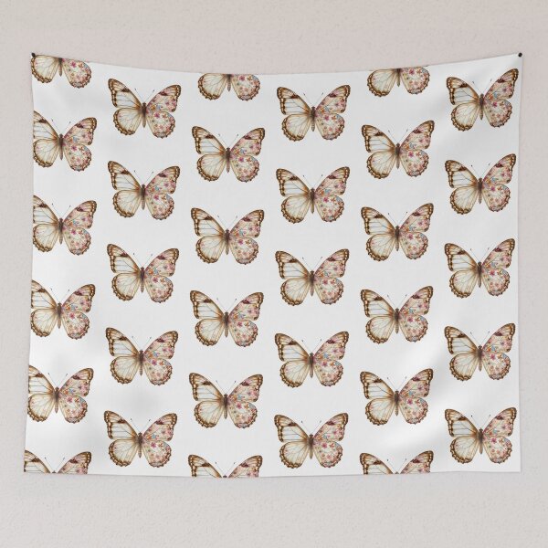 Item preview, Butterfly and flowers  designed and sold by uunaa.