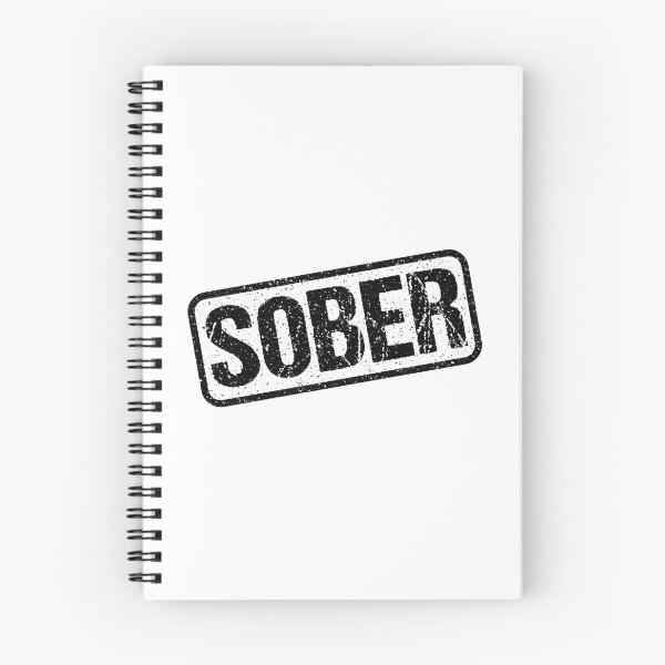 Item preview, Sober, Black and White Stamp Outline designed and sold by Memes N Lore .