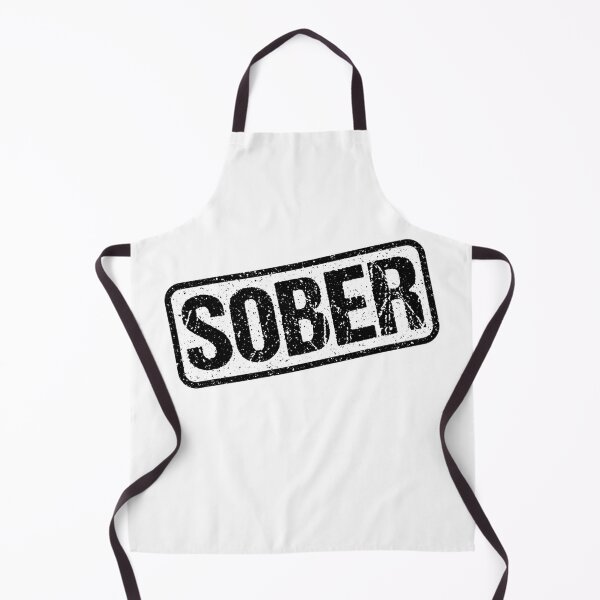 Item preview, Sober, Black and White Stamp Outline designed and sold by Memes N Lore .