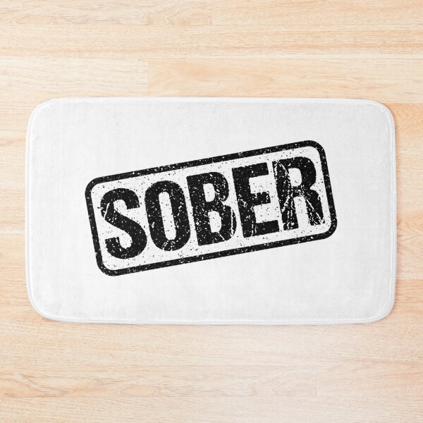 Item preview, Sober, Black and White Stamp Outline designed and sold by Memes N Lore .