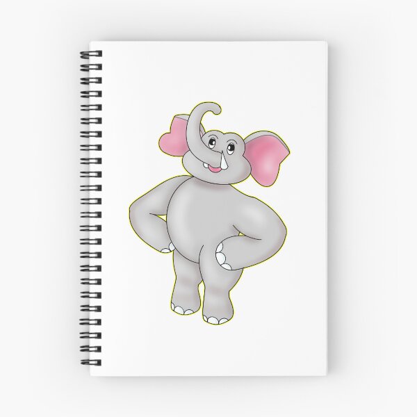 Item preview, Cute Confident Kawaii Elephant Hands on Hips designed and sold by BalRaju-Doodles.