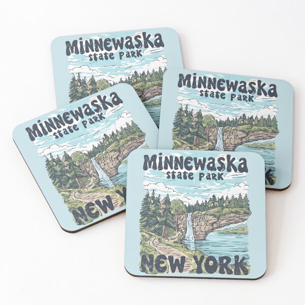 Item preview, Minnewaska State Park NY Cute Waterfall Colorful Landscape  designed and sold by HowToCanadian.