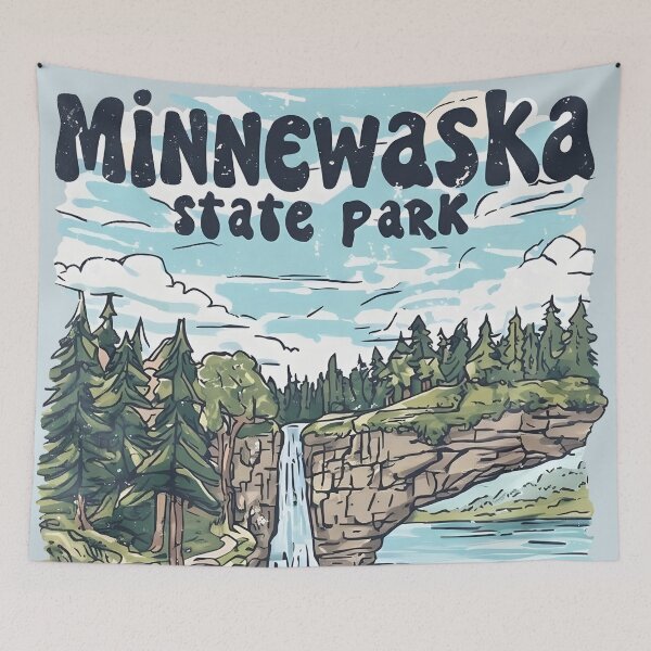 Item preview, Minnewaska State Park NY Cute Waterfall Colorful Landscape  designed and sold by HowToCanadian.
