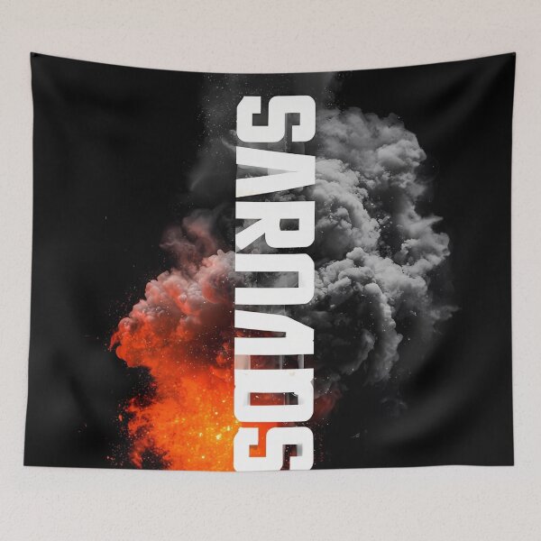 Item preview, Sparks Fire Smoke Bold Typography Art designed and sold by Ekracreatives.