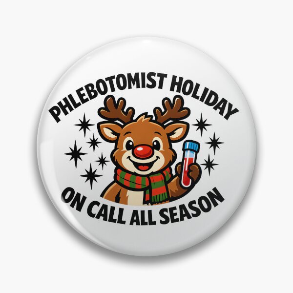 Item preview, Cute Reindeer Phlebotomist Holiday Christmas Funny Medical On Call Winter Gift designed and sold by ClinicalHubs.