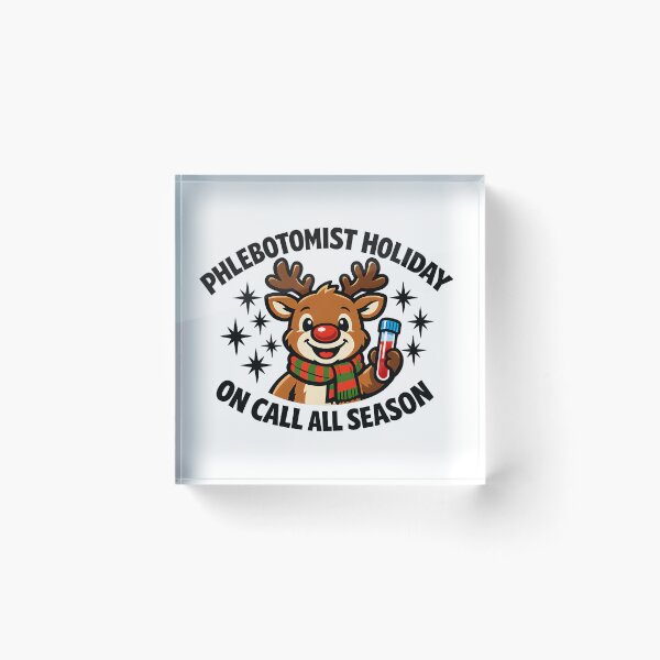 Item preview, Cute Reindeer Phlebotomist Holiday Christmas Funny Medical On Call Winter Gift designed and sold by ClinicalHubs.