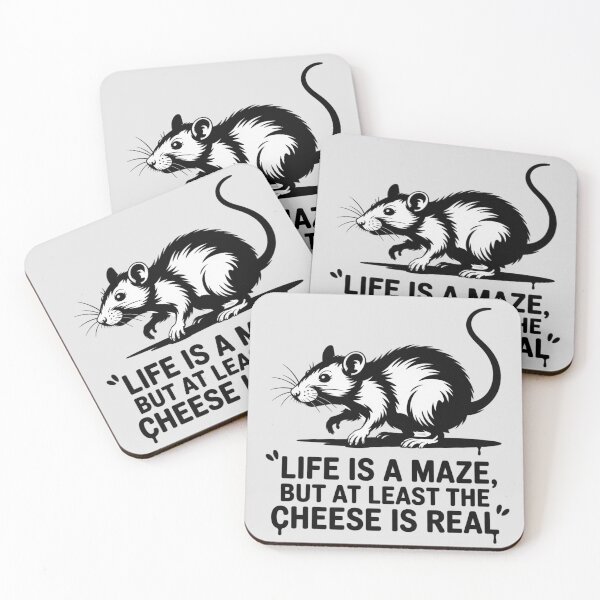 Item preview, Banksy Rat - Life is a maze, but at least the cheese is real designed and sold by 123ks.