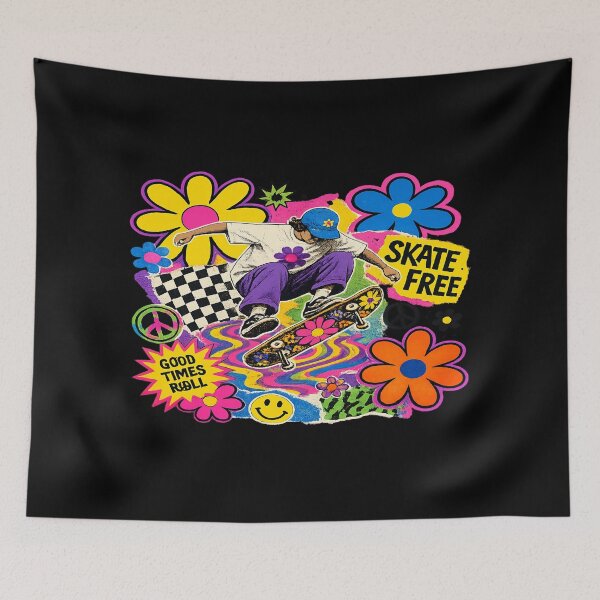 Item preview, Psychedelic Skater - Skateboarding Lovers, fun designed and sold by MTBSkaterLoversTees.