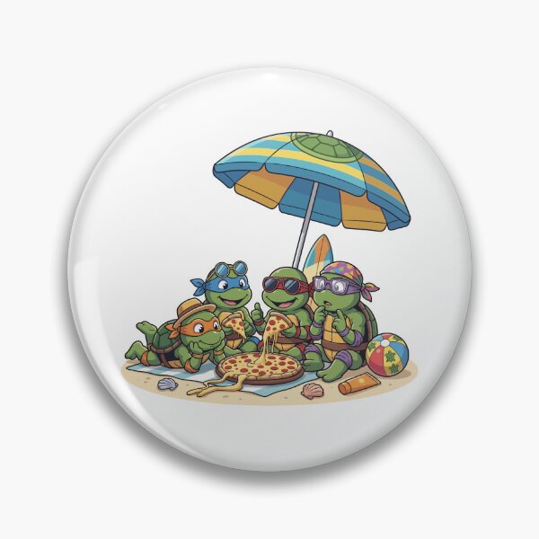 Item preview, Beach Pizza Party - Summer Mutant Ninja Turtles Vacation designed and sold by Krasnovaovaova.