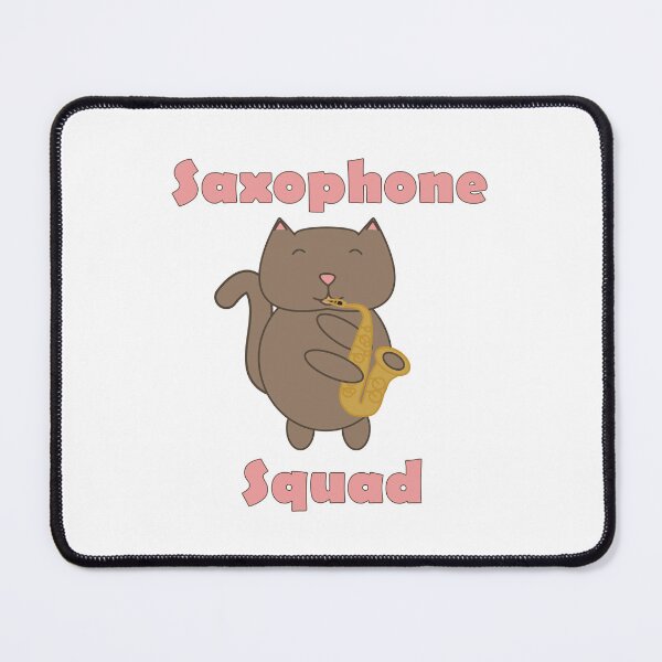 Item preview, Cute Saxophone Squad Cat – Kawaii Music Band Kitty Playing Sax designed and sold by ValeriesGallery.
