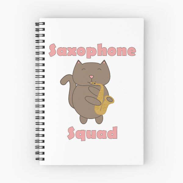 Item preview, Cute Saxophone Squad Cat – Kawaii Music Band Kitty Playing Sax designed and sold by ValeriesGallery.