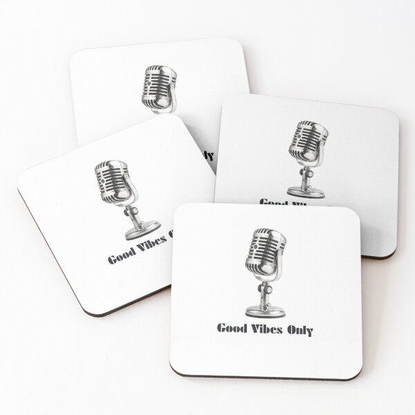Item preview, Good Vibes Only Microphone | Retro Music Summer Aesthetic designed and sold by MagySale.
