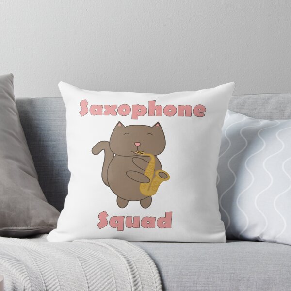 Item preview, Cute Saxophone Squad Cat – Kawaii Music Band Kitty Playing Sax designed and sold by ValeriesGallery.