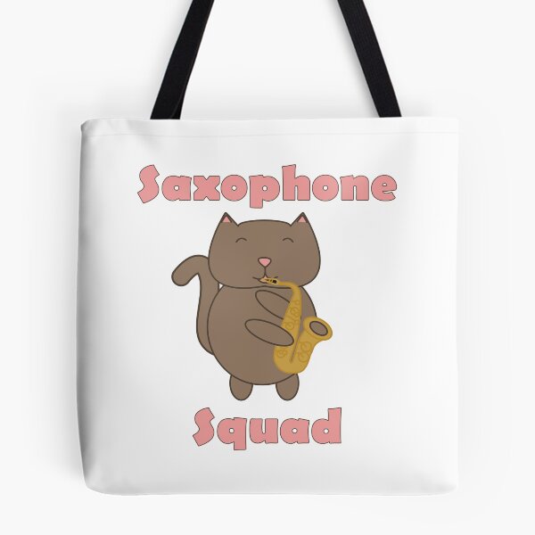 Item preview, Cute Saxophone Squad Cat – Kawaii Music Band Kitty Playing Sax designed and sold by ValeriesGallery.