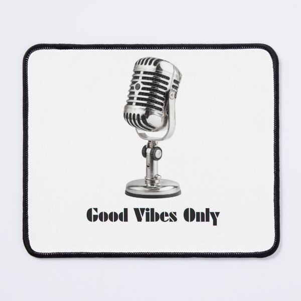 Item preview, Good Vibes Only Microphone | Retro Music Summer Aesthetic designed and sold by MagySale.