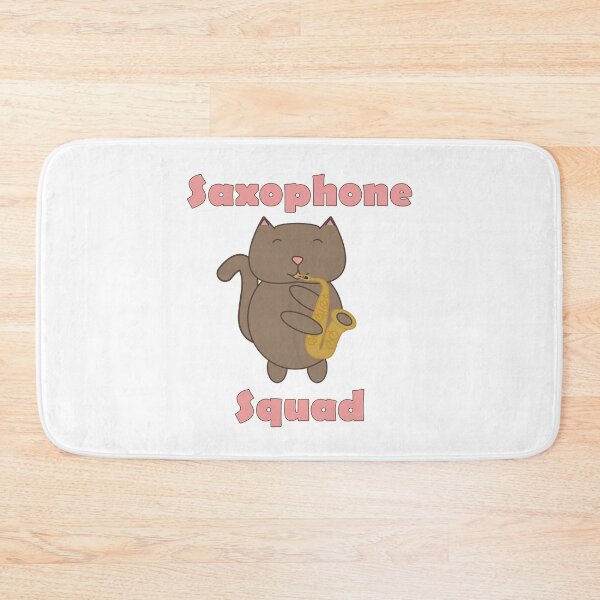 Item preview, Cute Saxophone Squad Cat – Kawaii Music Band Kitty Playing Sax designed and sold by ValeriesGallery.