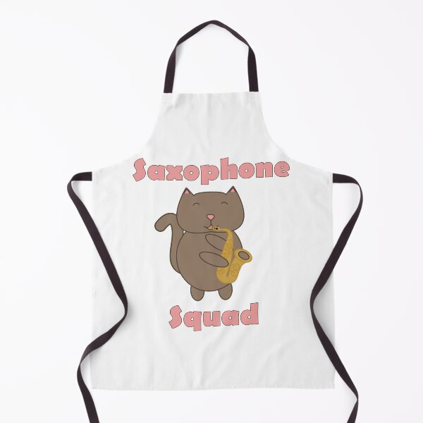 Item preview, Cute Saxophone Squad Cat – Kawaii Music Band Kitty Playing Sax designed and sold by ValeriesGallery.