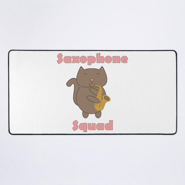 Item preview, Cute Saxophone Squad Cat – Kawaii Music Band Kitty Playing Sax designed and sold by ValeriesGallery.