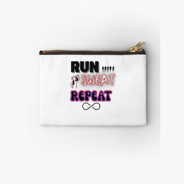 Item preview, Run Sweat Repeat Funny Fitness Quote Design designed and sold by Snedsdigital.