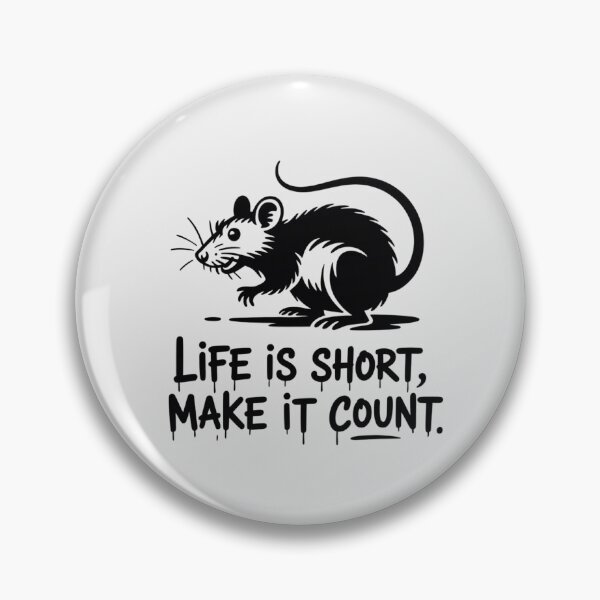 Item preview, Banksy Rat - Life is short, make it count designed and sold by 123ks.