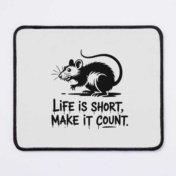 Item preview, Banksy Rat - Life is short, make it count designed and sold by 123ks.