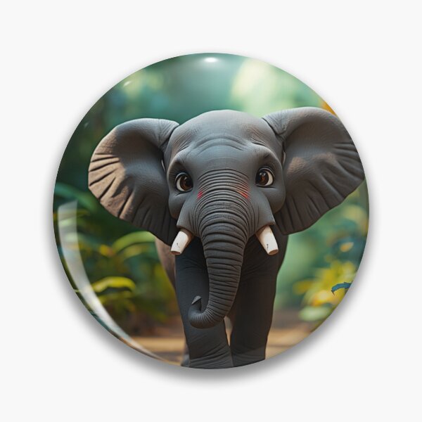 Item preview, Little Explorer: Adorable Baby Elephant in the Wild designed and sold by andreavlad.
