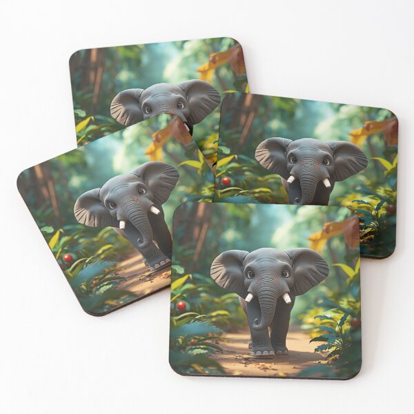 Item preview, Little Explorer: Adorable Baby Elephant in the Wild designed and sold by andreavlad.