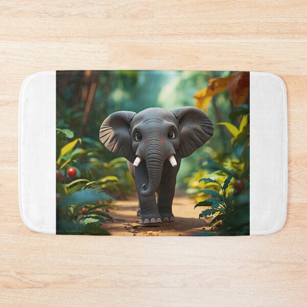 Item preview, Little Explorer: Adorable Baby Elephant in the Wild designed and sold by andreavlad.