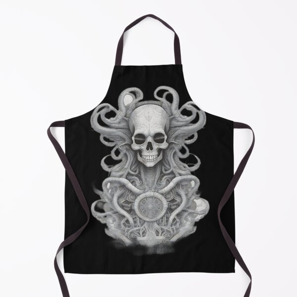 Item preview, Eldritch Horror Skull with Tentacle Etching designed and sold by DarkOriginArts.
