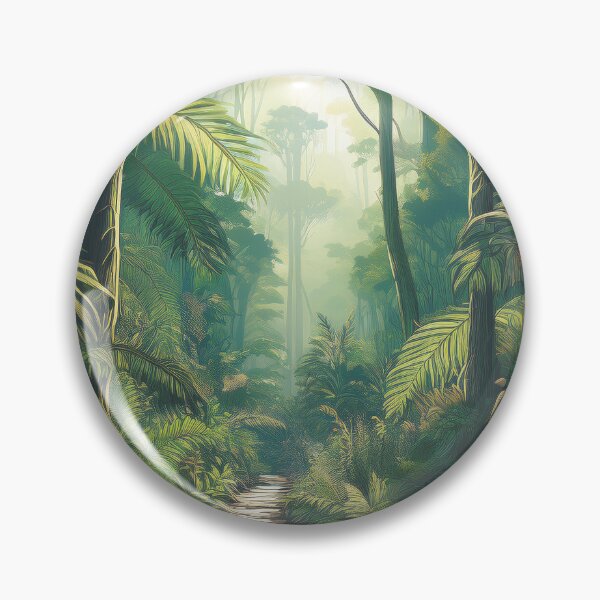 Item preview, Vintage Minimal Retro Travel Poster - Path through Daintree Rainforest Cairns Australia designed and sold by pod24.
