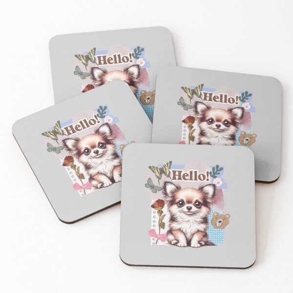 Item preview, Cute Chihuahua – Scrapbook Style Kawaii Dog designed and sold by happiecatstore.