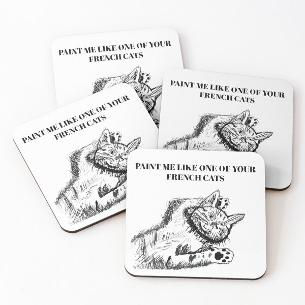 Item preview, Cat Titanic Black and White Art designed and sold by The Bearded Cat Studio.