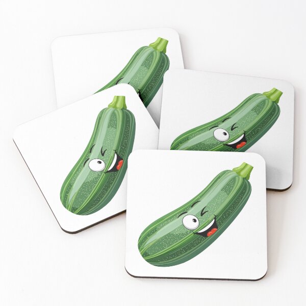 Item preview,  Zucchini Kawaii Character | Funny Courgette Cartoon Design | Healthy Veggie Aesthetic Sticker designed and sold by Pandey14.
