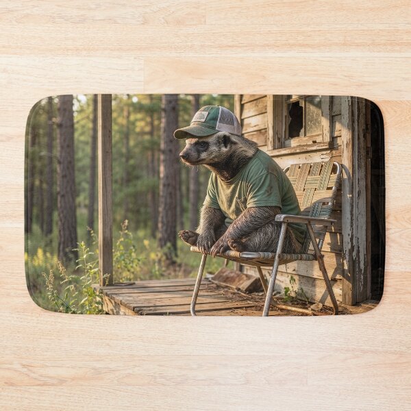 Item preview, Honey Badger Daydreams on His Porch designed and sold by Tridentulus.