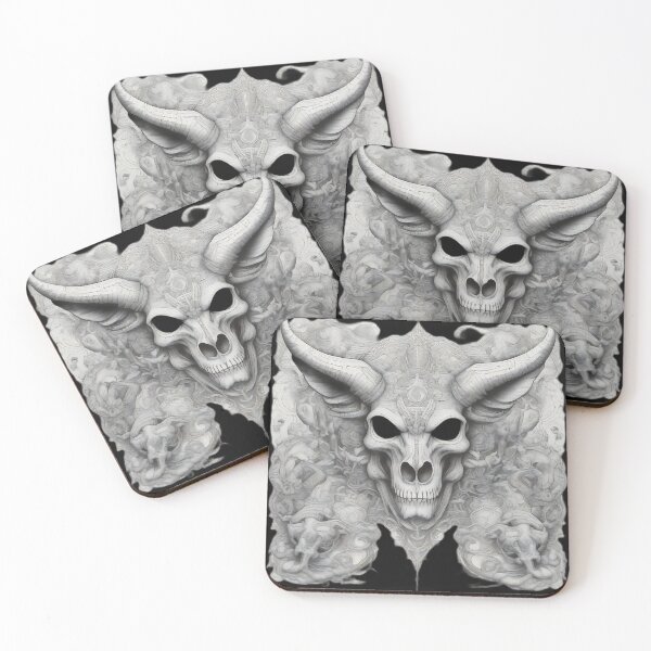 Item preview, Horned Demon Lord Etching in Smoke designed and sold by DarkOriginArts.