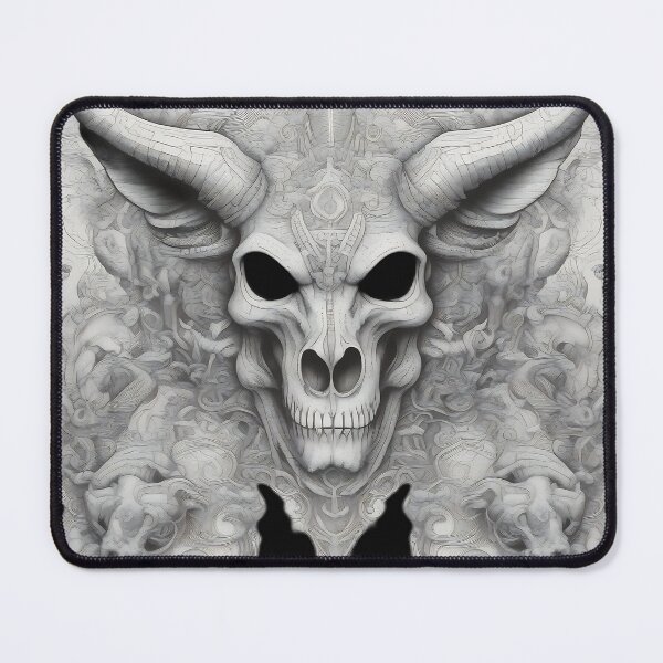 Item preview, Horned Demon Lord Etching in Smoke designed and sold by DarkOriginArts.