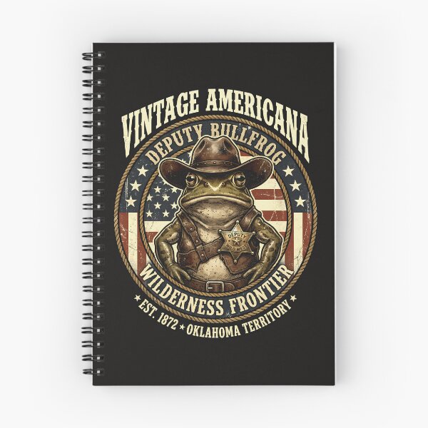 Item preview, Vintage Americana Deputy Bullfrog designed and sold by AwesomeBeyondLimits.