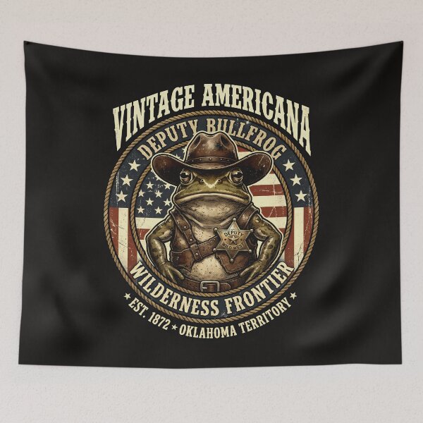 Item preview, Vintage Americana Deputy Bullfrog designed and sold by AwesomeBeyondLimits.