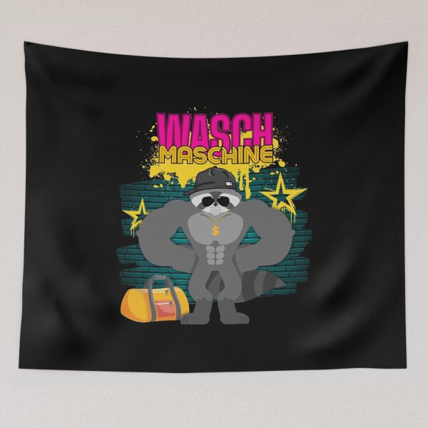 Item preview, Raccoon Gym, Raccoon, Fitness, Washing Machine designed and sold by toycruisers_merch-butze.