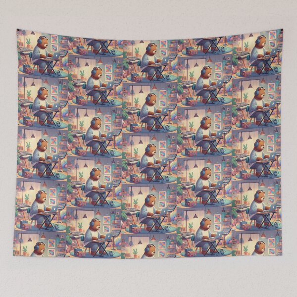 Item preview, Bear Music Producer – Cozy Studio Art designed and sold by Dogandesighn.