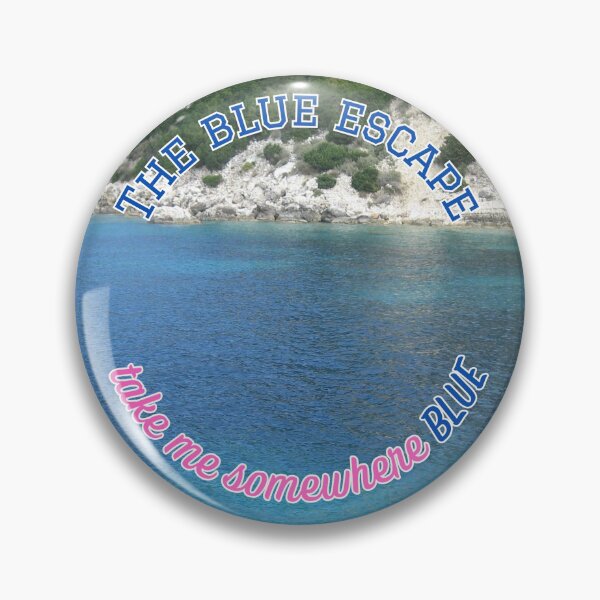 Item preview,  The Blue Escape Take Me Somewhere Blue Sea and Mountains designed and sold by LittleBigGifts.