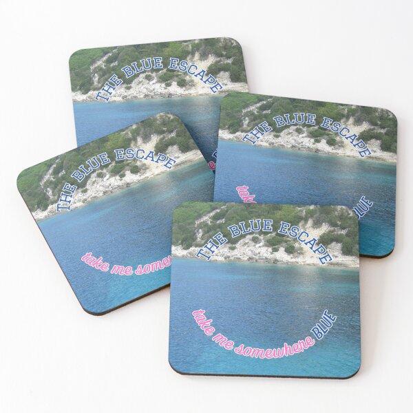 Item preview,  The Blue Escape Take Me Somewhere Blue Sea and Mountains designed and sold by LittleBigGifts.
