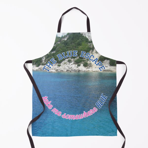 Item preview, The Blue Escape Take Me Somewhere Blue Sea and Mountains designed and sold by LittleBigGifts.