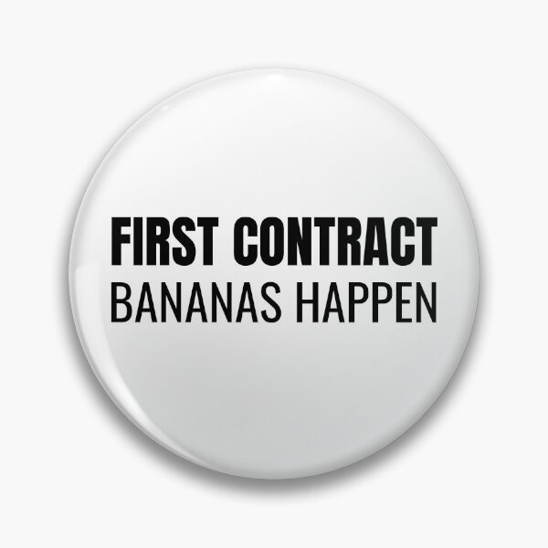 Item preview, First Contract Bananas Happen (Black) designed and sold by ShipCrewNation.