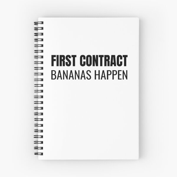 Item preview, First Contract Bananas Happen (Black) designed and sold by ShipCrewNation.