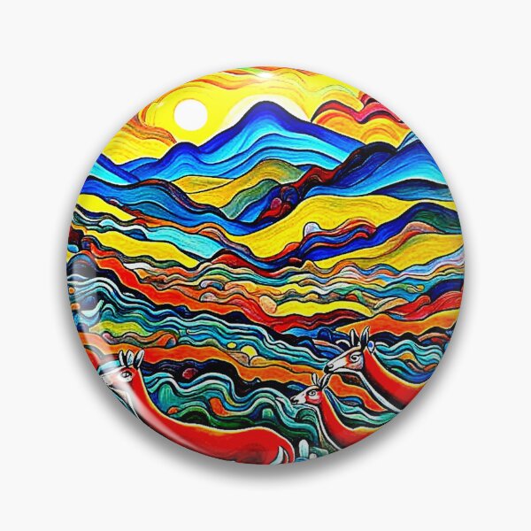 Item preview, Guanacos at sunset designed and sold by George Hutton Hunter.