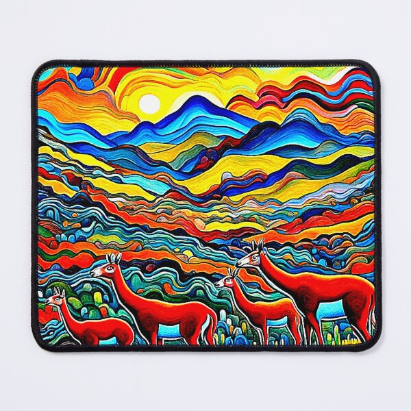Item preview, Guanacos at sunset designed and sold by George Hutton Hunter.